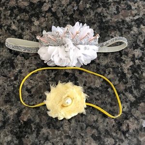 Baby elastic head bands flower and crown
